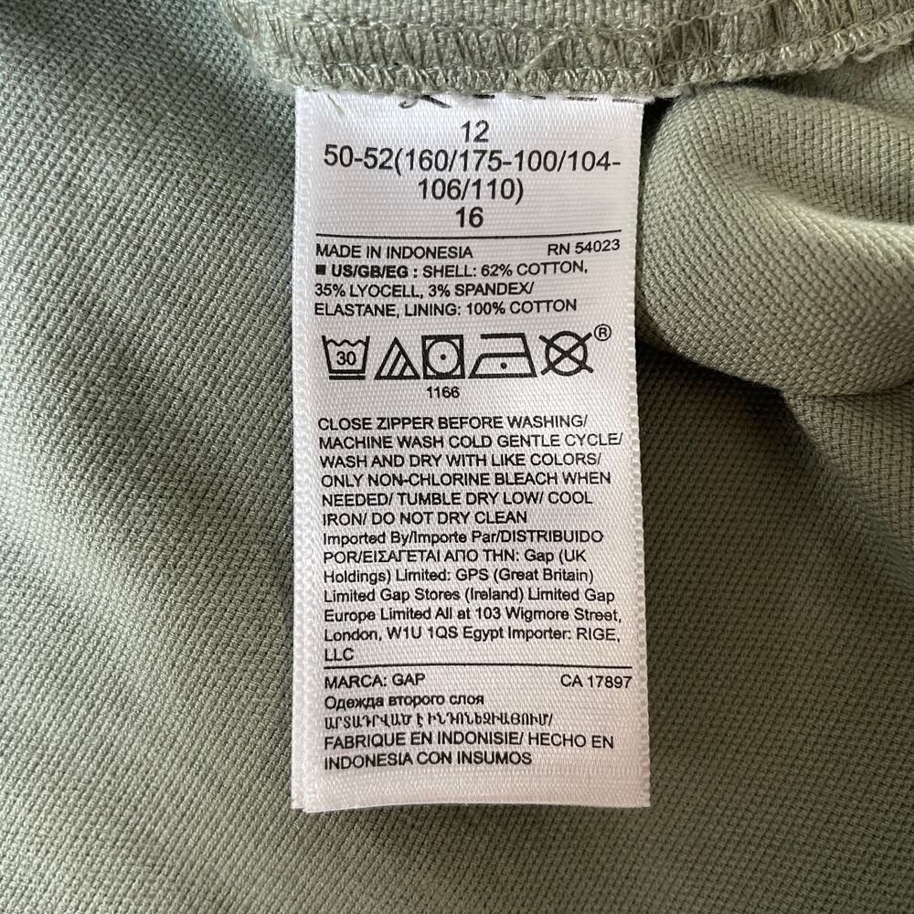 NWT GAP Paperbag Mini Skirt in Douglas Fir Green - Size: 12 - Picture 7 of 8
